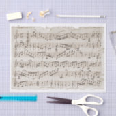 Vintage, handgeschriebene Musik-Torn-Edges-Decoupa Seidenpapier (Handwerk)