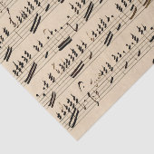 Vintage handgeschriebene Noten Seidenpapier (Ausschnitt)