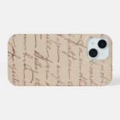 Vintage handgeschriebener Brief iPhone-Hülle 💫 iPhone 15 Hülle (Rückseite (Horizontal))