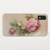 Vintage handgestrichene Rose Case-Mate iPhone Hülle (Rückseite (Horizontal))