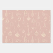 Vintage handgezeichnet Ornamente Geschenkpapier Set (Vorderseite 3)