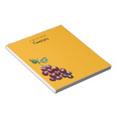 Vintage handGezeichnet Wasserfarben Weintrauben Go Notizblock (angewinkelt)