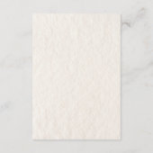 Vintage handgezeichnete Kronleuchter Hochzeitsdeta Begleitkarte (Rückseite)