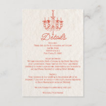 Vintage handgezeichnete Kronleuchter Hochzeitsdeta