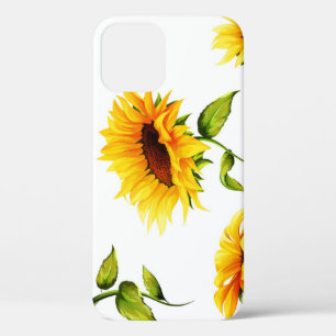 Vintage handgezeichnete Sonnenblume Aquarell Case-Mate iPhone Hülle