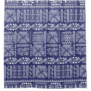 Vintage Handgezeichnete Vintage Ethnic Style Nahtl Duschvorhang