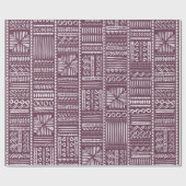 Vintage Handgezeichnete Vintage Ethnic Style Nahtl Geschenkpapier (Flach)