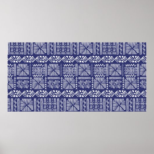 Vintage Handgezeichnete Vintage Ethnic Style Nahtl Poster (Vorne)