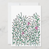 Vintage handgezogene Blume (Vorderseite)