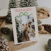 Vintage handgezogene Ribbons Foto Weihnachten