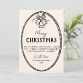 Vintage Handklingglocken Grenz Foto Weihnachten (Stehend Vorderseite)