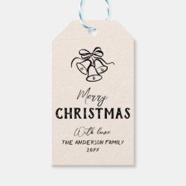 Vintage Handklingglocken Grenz Foto Weihnachten Geschenkanhänger