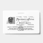 Vintage Händlerpolizei Ausweis (Rückseite)