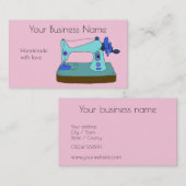 Vintage Handnähmaschine individuell anpassbar Visitenkarte (Vorne/Hinten)