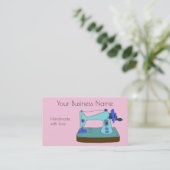 Vintage Handnähmaschine individuell anpassbar Visitenkarte (Stehend Vorderseite)