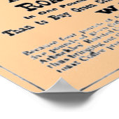 Vintage Handrechnung für ARBUCKLES' geröstete Kaff Poster (Ecke)