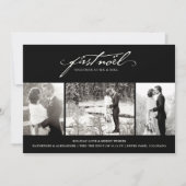 Vintage Handschrift Erste Weihnachten 3 Foto Hochz (Vorderseite)