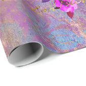 Vintage Handschrift für das Bluherz Geschenkpapier (Rolleneckpunkt)