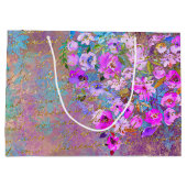 Vintage Handschrift für das Bluherz Große Geschenktüte (Rückseite)