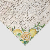 Vintage Handschrift geschriebener Letter-Skript-De Seidenpapier (Ausschnitt)