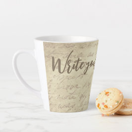 Vintage-Handschrift: Ruhe & Nostalgie Milchtasse