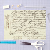 Vintage Handschrift  Seidenpapier (Handwerk)