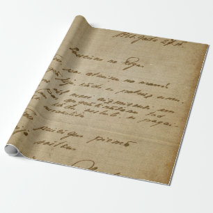 Vintage-Handschrift-Stil 1 Geschenkpapierrolle Geschenkpapier