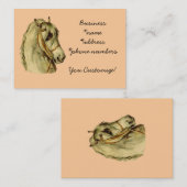 Vintage *Handsome PferdHead* Geschäfts-Karten Visitenkarte (Vorne/Hinten)