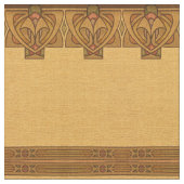 Vintage Handwerkermission Jugendstil-Muster Stoff (Nahaufnahme)