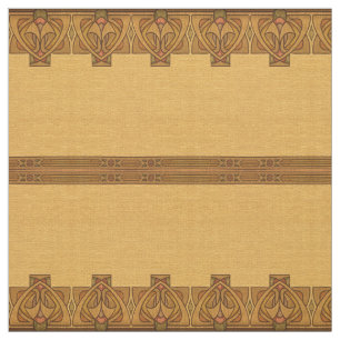 Vintage Handwerkermission Jugendstil-Muster Stoff