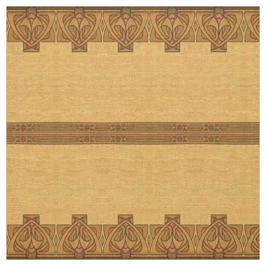 Vintage Handwerkermission Jugendstil-Muster Stoff (Muster)