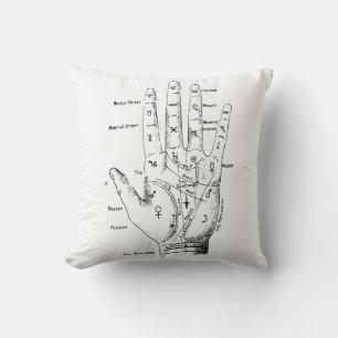 Vintage Handwerkskunst für helle Hintergründe Kissen