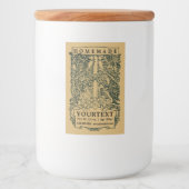 Vintage Handwerkskunst Lebensmitteletikett (Vorderseite)