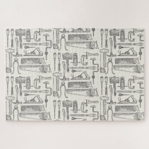 Vintage Handwerkzeuge für Holzbearbeitungsmaschin Puzzle