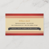 Vintage Handyman-Visitenkarten Visitenkarte (Rückseite)