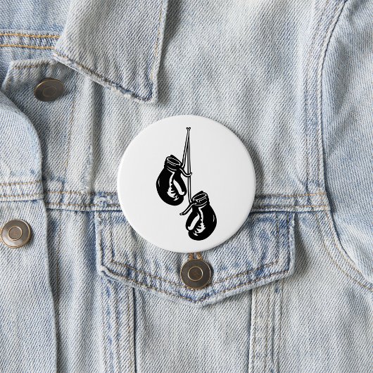 Vintage Hangboxhandschuhe Retro-Kämpfer Button