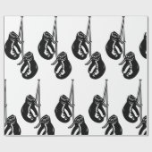 Vintage Hangboxhandschuhe Retro-Kämpfer Geschenkpapier (Flach)