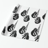 Vintage Hangboxhandschuhe Retro-Kämpfer Geschenkpapier (Ungerollt)