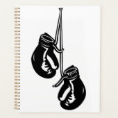 Vintage Hangboxhandschuhe Retro-Kämpfer Planer (Vorderseite)