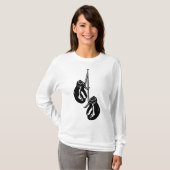 Vintage Hangboxhandschuhe Retro-Kämpfer T-Shirt (Vorne ganz)