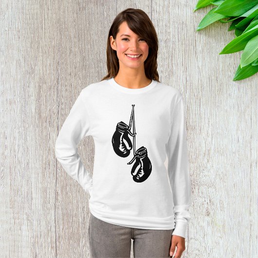 Vintage Hangboxhandschuhe Retro-Kämpfer T-Shirt