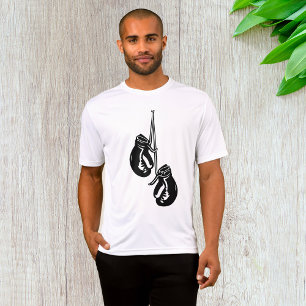 Vintage-Hängeboxhandschuhe Retro-Kämpfer T-Shirt