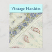 Vintage Hankies Postcard Postkarte (Vorderseite)