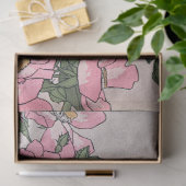 Vintage Hannah Overbeck Jugendstil-Rose Seidenpapier (Geschenk)