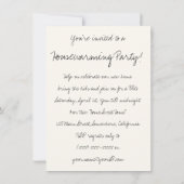 Vintage Hänsel und Gretel Funny Housewarming Party Einladung (Rückseite)