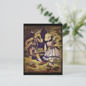 Vintage Hänsel und Gretel Hütte Postkarte (Stehend Vorderseite)
