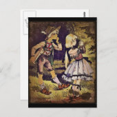 Vintage Hänsel und Gretel Hütte Postkarte (Vorne/Hinten)