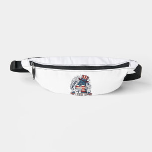 Vintage Happy 4. Juli Patrioten Hut Vektor Des Bauchtasche