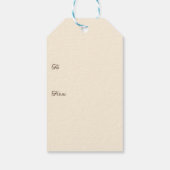 Vintage Happy Easter Bunny with Egg Family Geschenkanhänger (Rückseite)