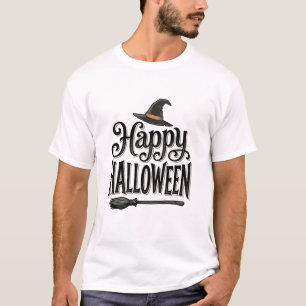 Vintage-Happy-Halloween-Hexenhut-Shirt-Design_1 T-Shirt